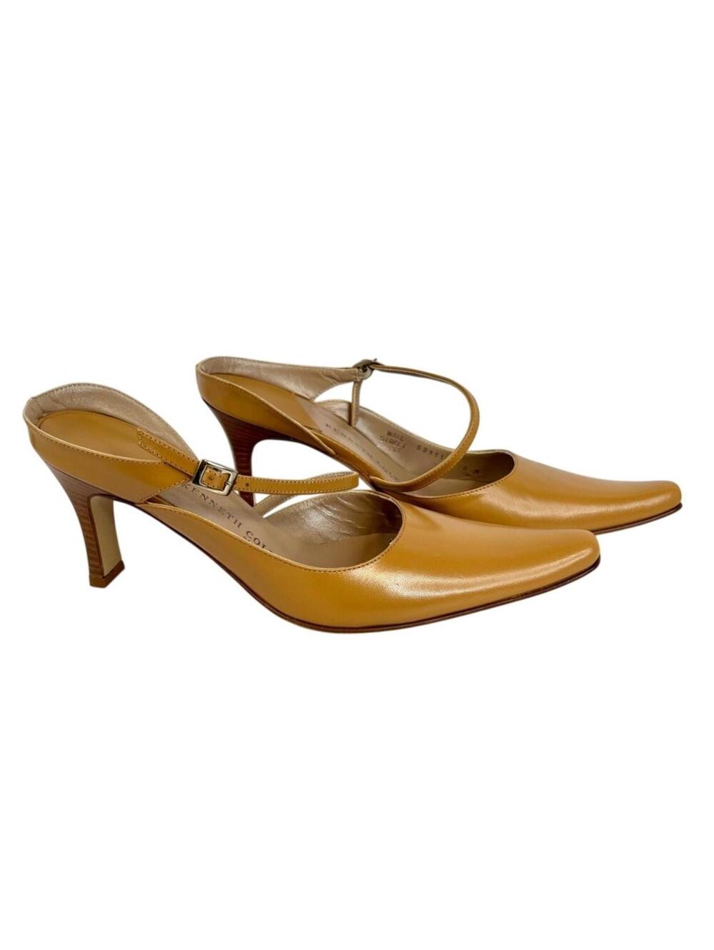 Kenneth Cole Leather Heels Size 9 Style: Wall Street LE - Camel - Italy